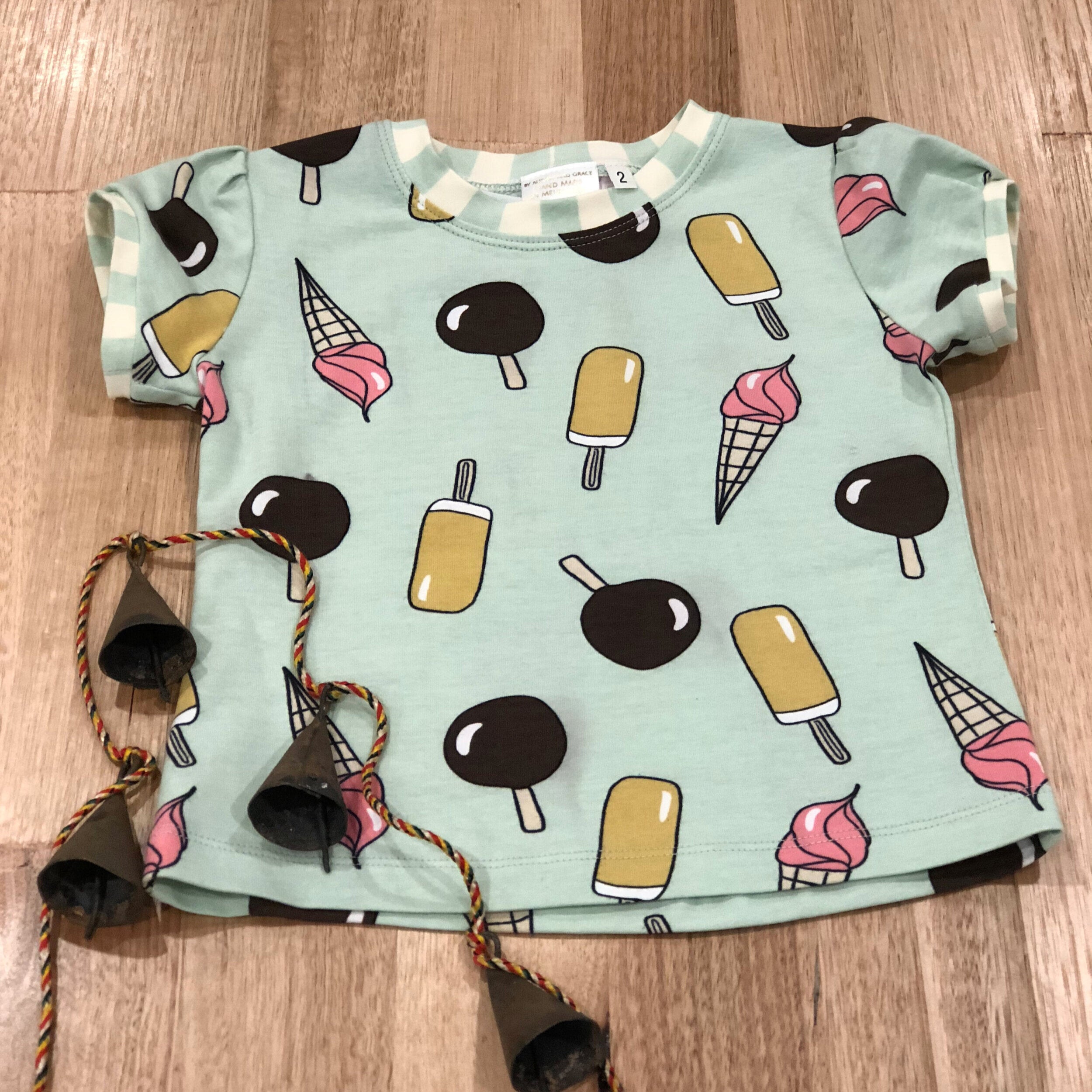 Ice-Cream Organic Cotton Girls T-Shirt-SQ9509083