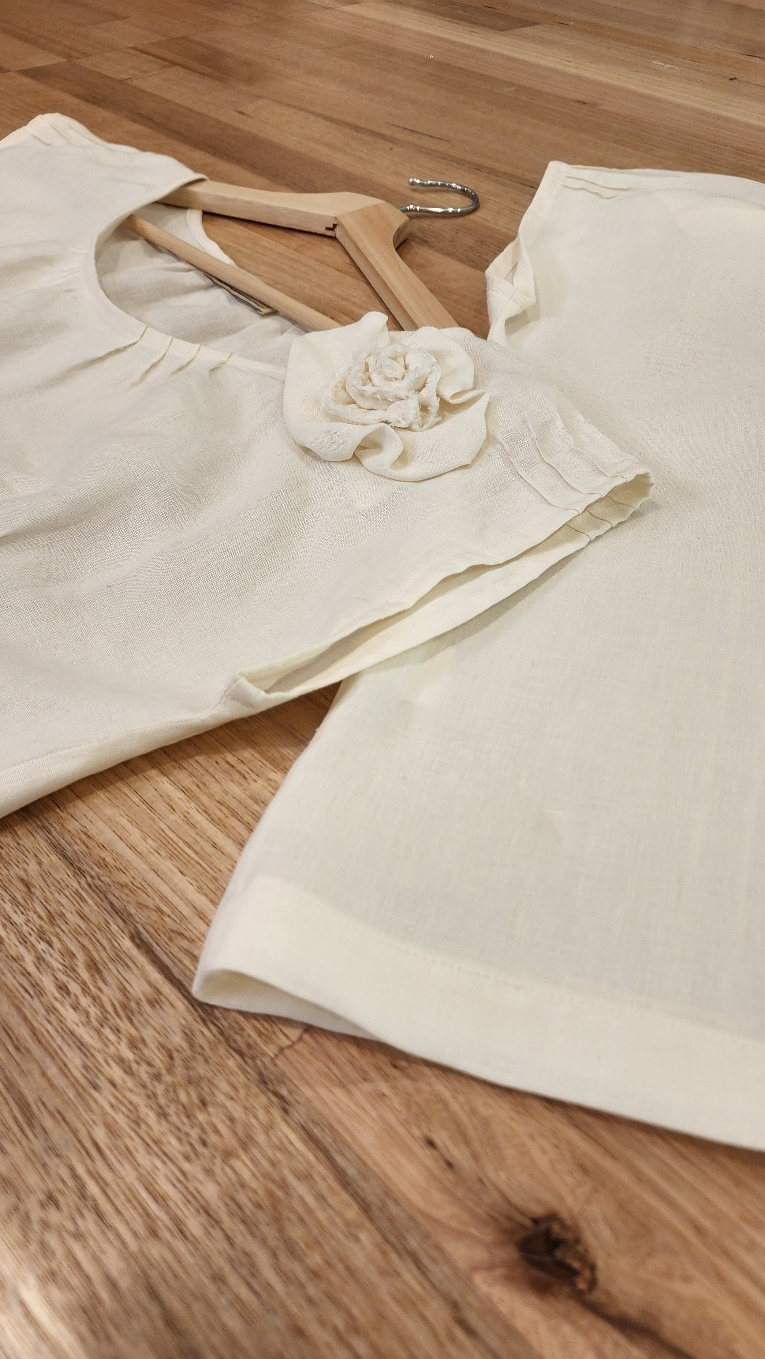 Zero Waste Top Linen Oyster-SQ3034520