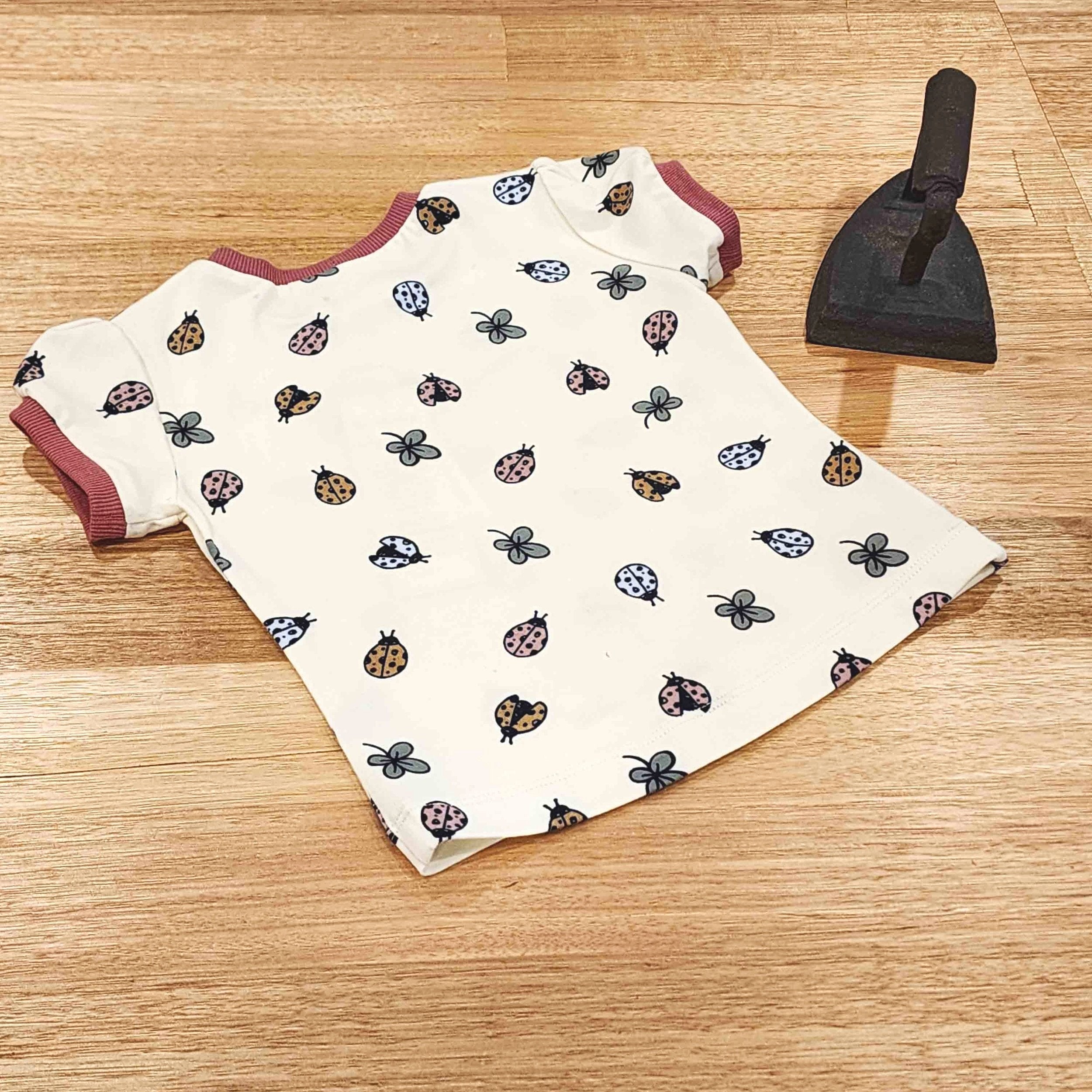 Lady Bugs Organic Cotton Puff Sleeve Tee-SQ7118808