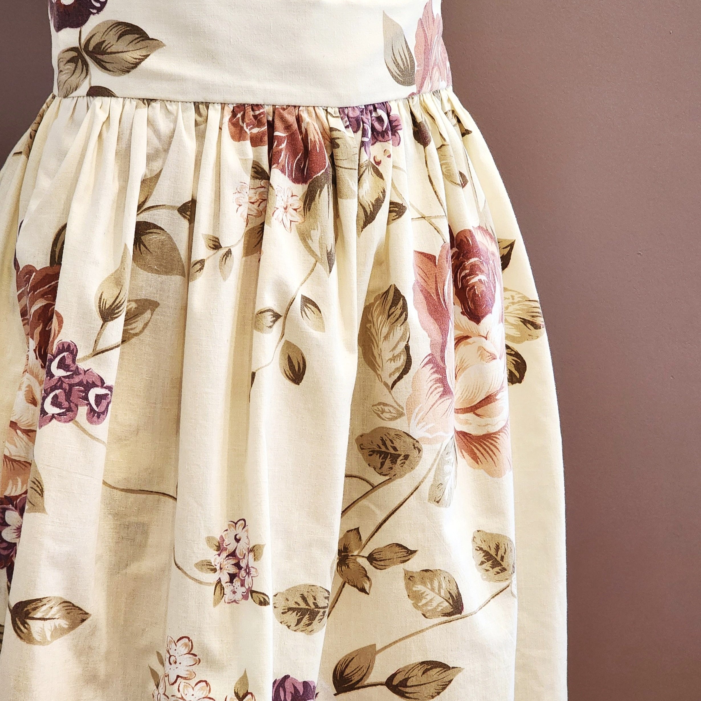 Zero Waste Skirt Gathered Peonies-SQ9698481