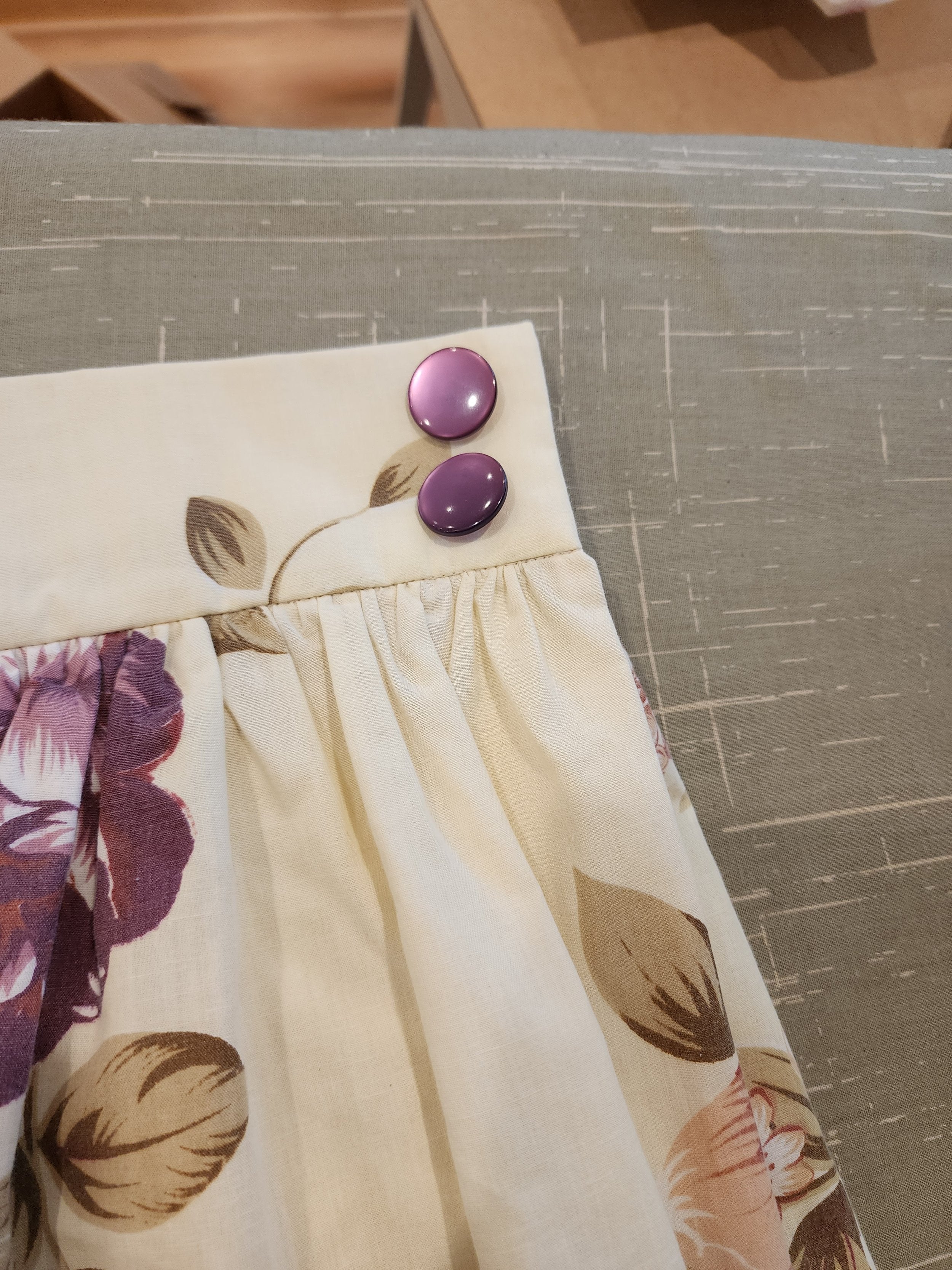 Zero Waste Skirt Gathered Peonies-SQ9698481