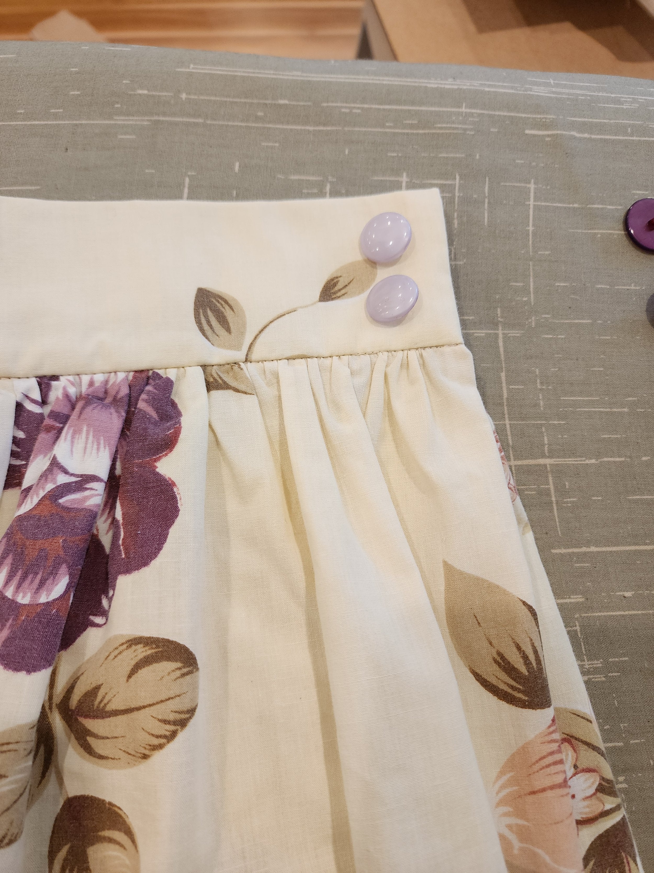 Zero Waste Skirt Gathered Peonies-SQ9698481