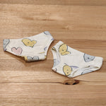 Smiley Love Hearts Organic Cotton Girls Undies-SQ7568123